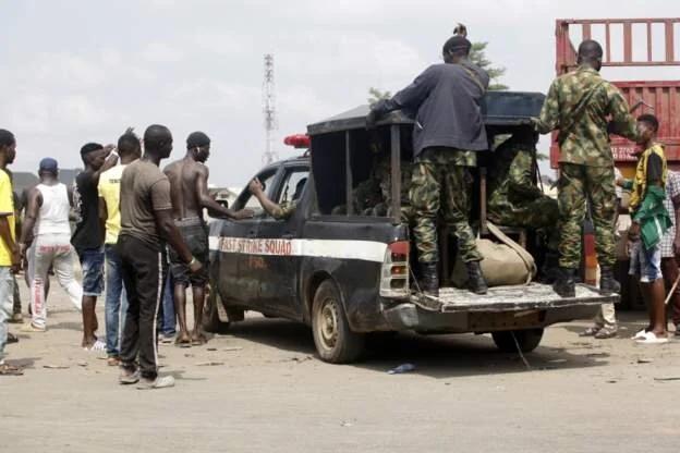 Nigeria's military denies shooting at protesters