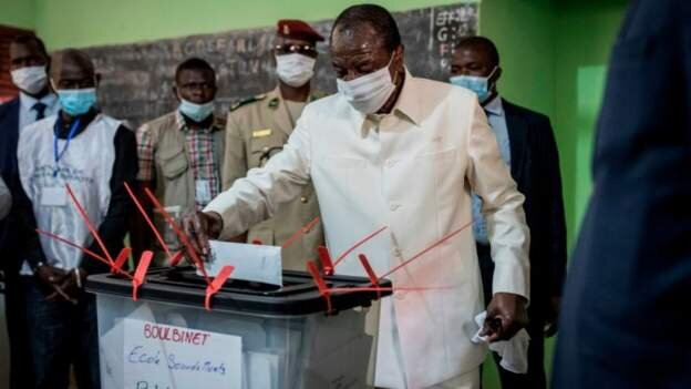 Guinea's Condé set for victory in preliminary results