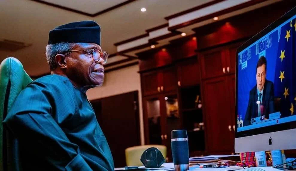 VP Osinbajo Urges EU Not to Stop Financing Nigeria's Gas Projects