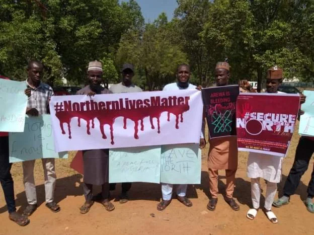 Nigeria police disperse protests against insecurity