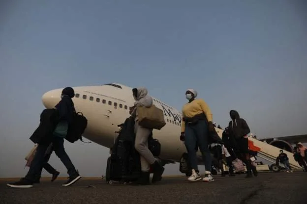 Nigerian fleeing Ukraine with infant expected home 