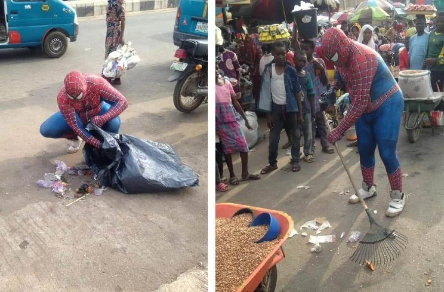 Nigeria's Spider-Man fighting for a cleaner society