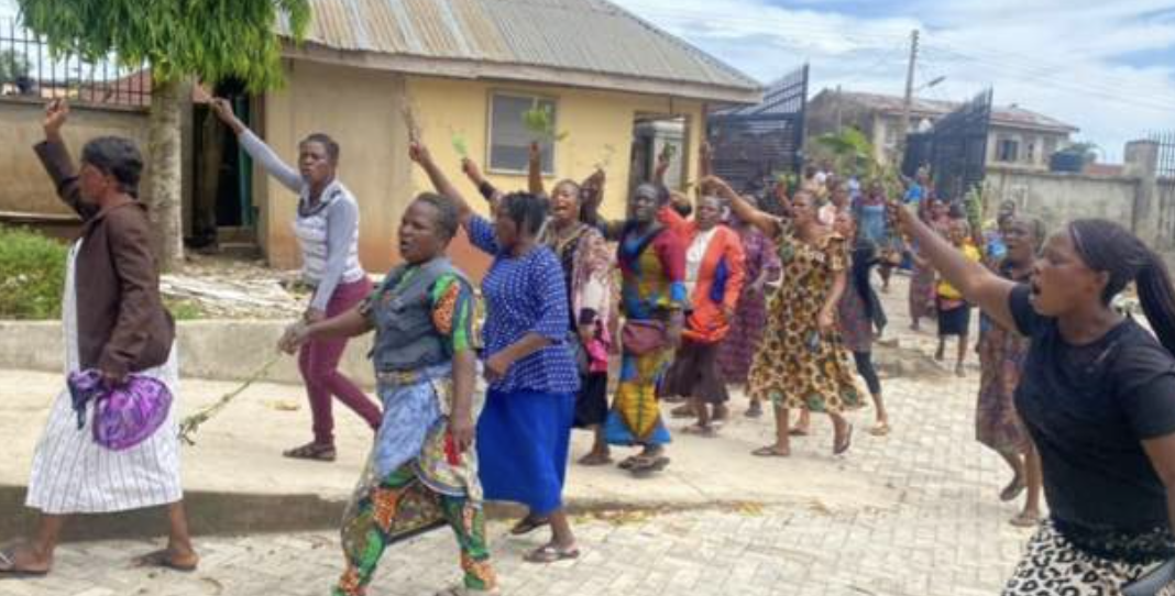 Women march in protest over Nigeria church killings