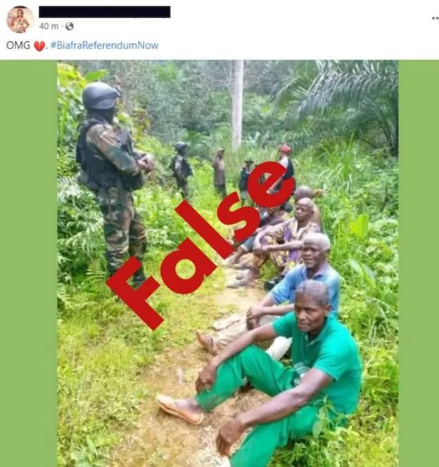 Photo alleging Nigerian army detains civilians is false 
