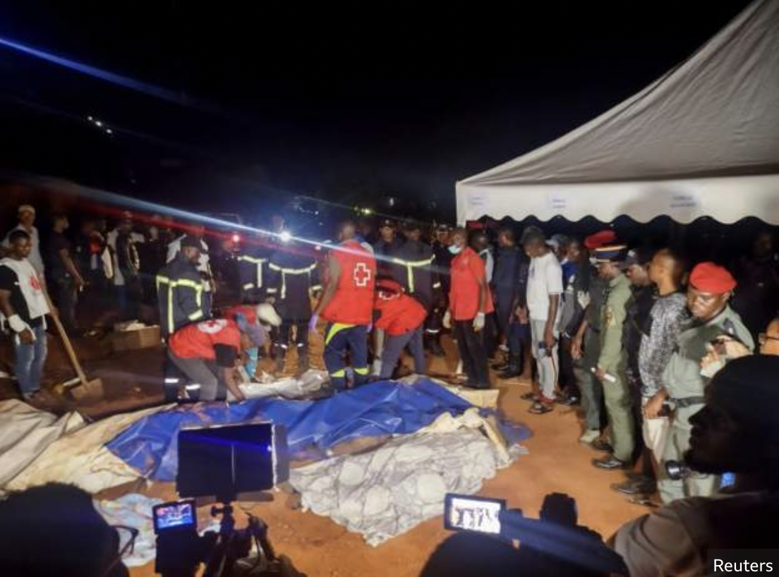 Landslide kills at least 14 at funeral in Cameroon