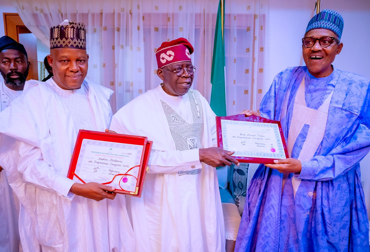 Buhari hosts Nigeria President-elect Tinubu