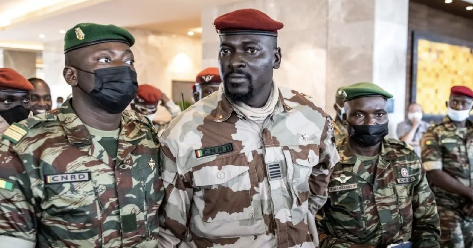 Guinea's military junta dissolves government and seals borders