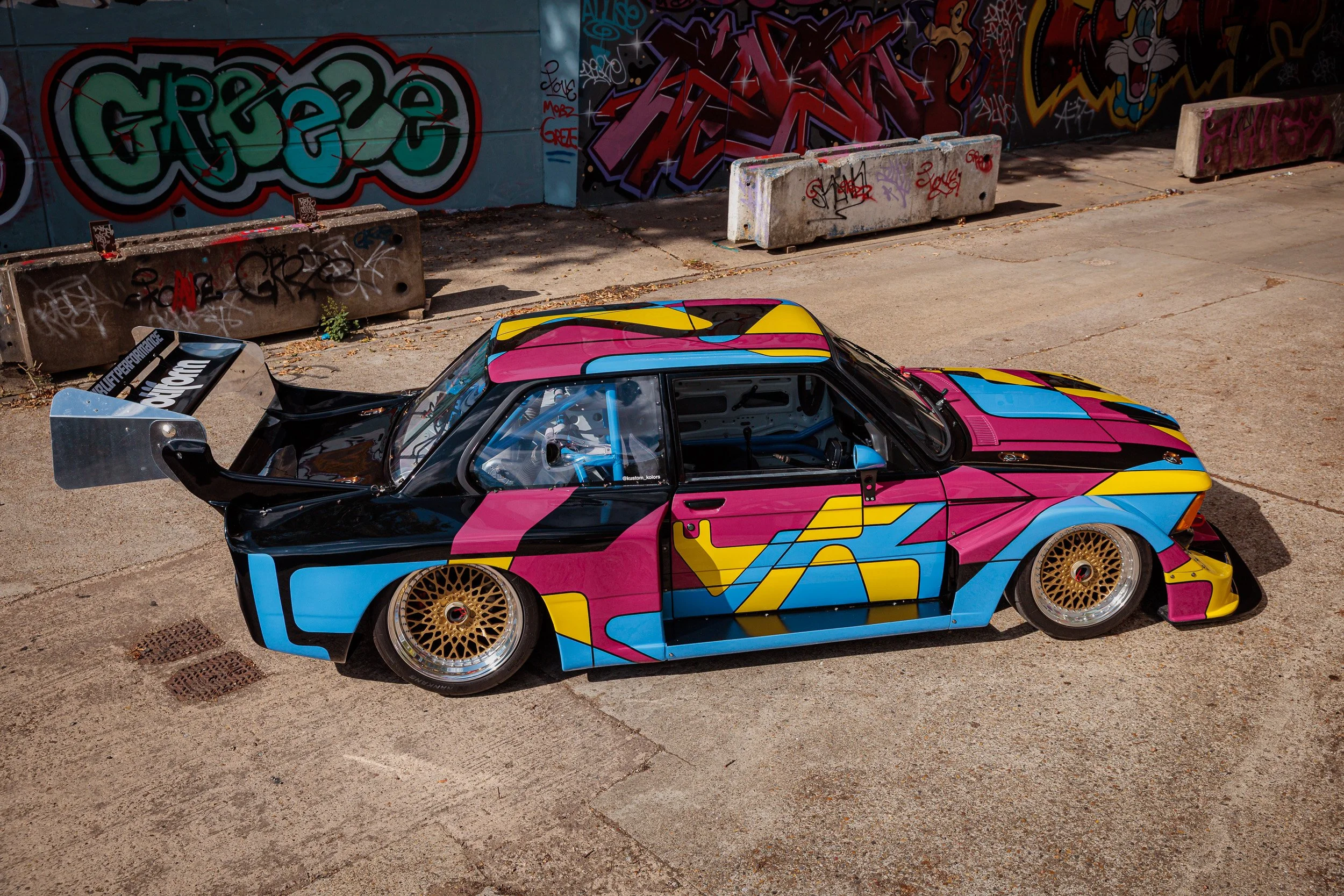 Kustom Kolors The Syrup Room Colin Ware Historics Auctioneers Historics auction BMW E21 Art Car BMW E21 Group 5 Art Car BMW Group 5 replica BMW E21 custom BMW E21 restoration BMW E21 build one off BMW bespoke BMW