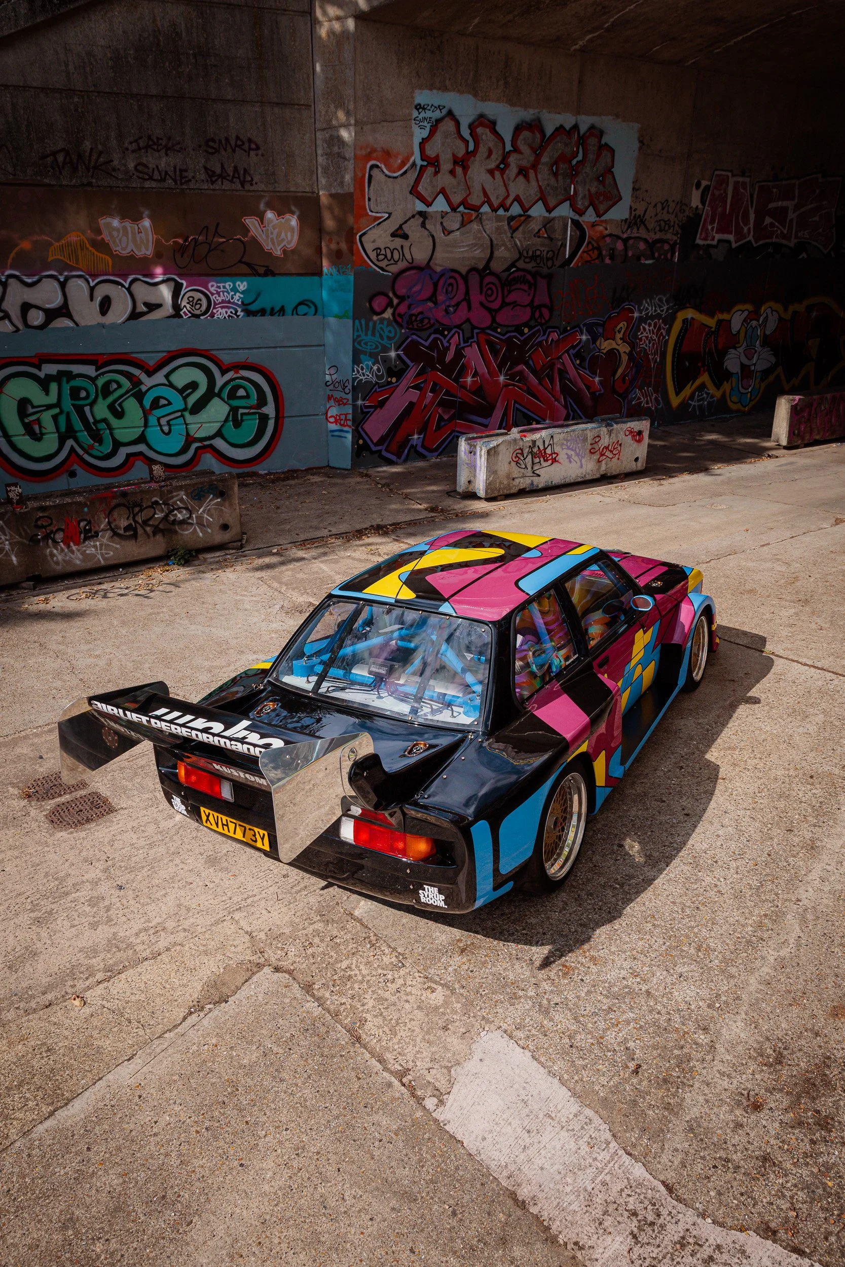 Kustom Kolors The Syrup Room Colin Ware Historics Auctioneers Historics auction BMW E21 Art Car BMW E21 Group 5 Art Car BMW Group 5 replica BMW E21 custom BMW E21 restoration BMW E21 build one off BMW bespoke BMW