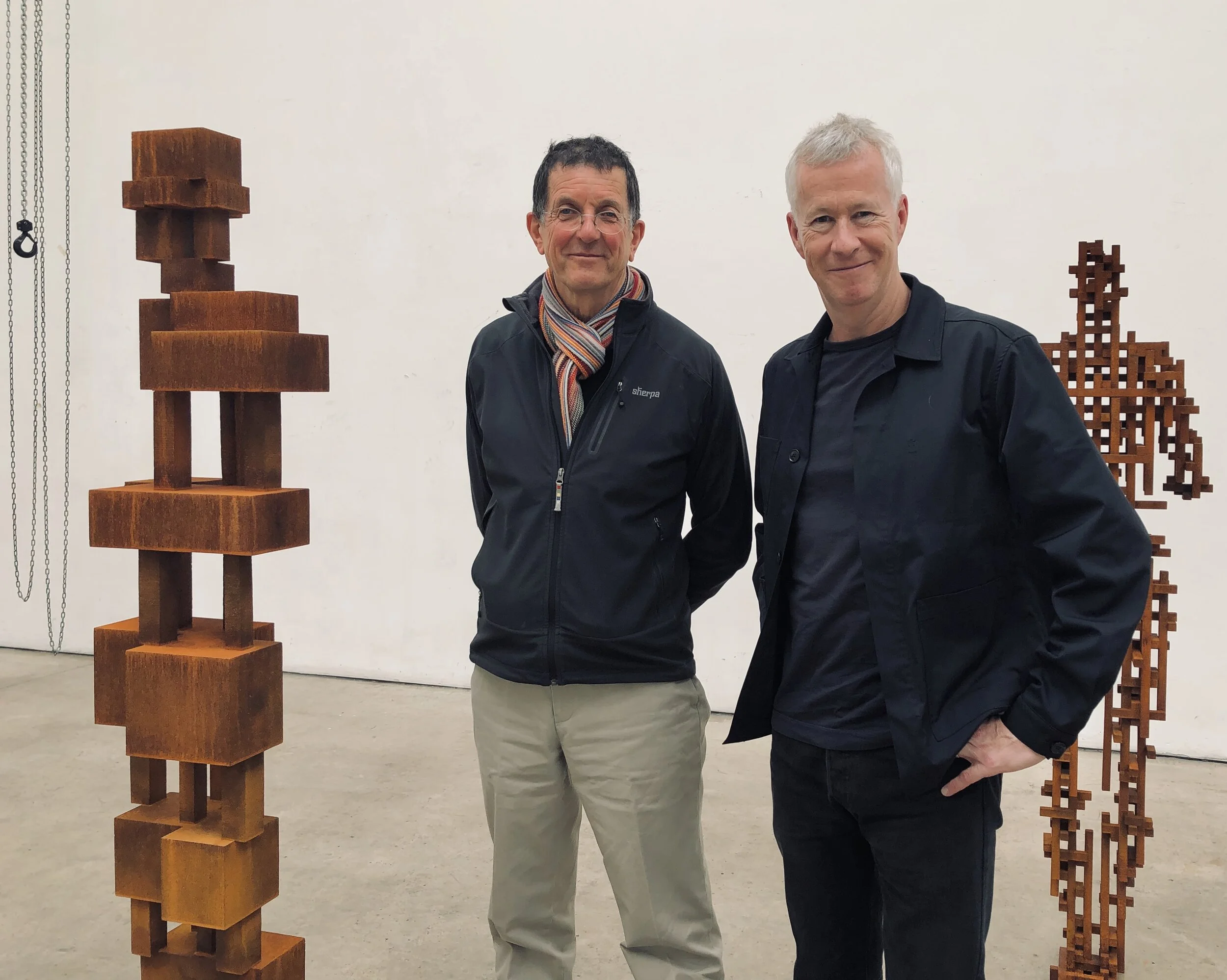 Sir Antony Gormley in his Kings Cross studio with John Wilson