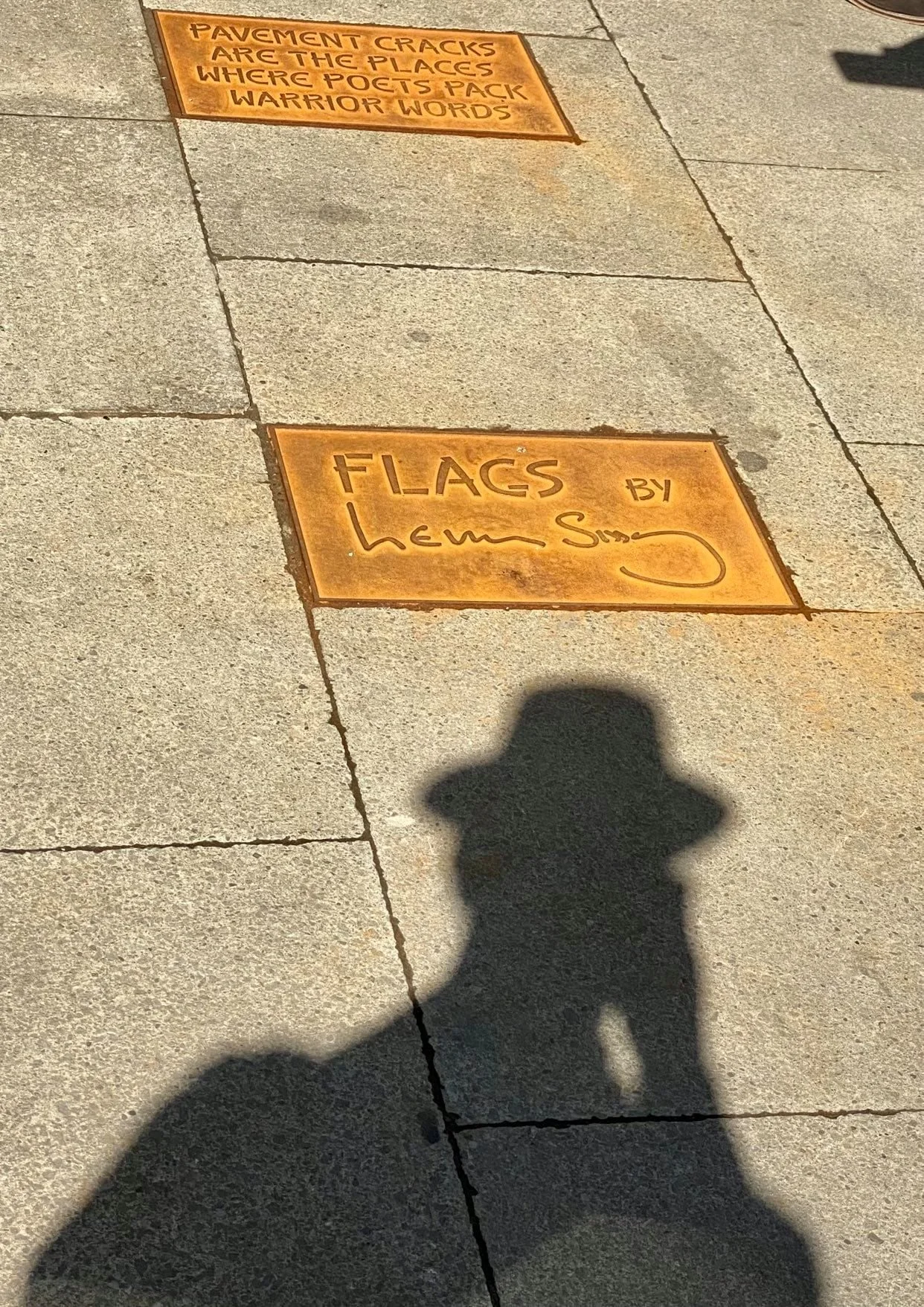 Do not take my poem from my streets.