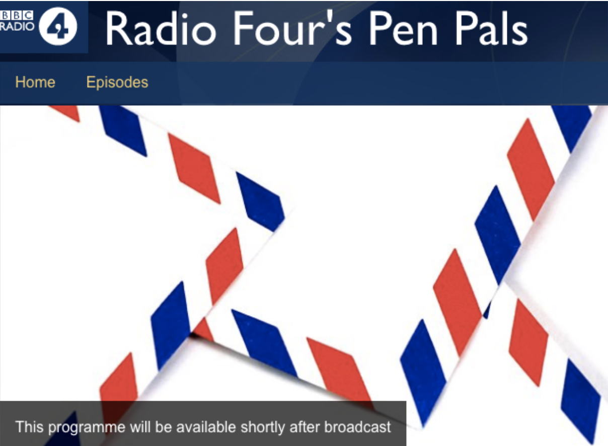 The pilot and the poet. The pen pals.