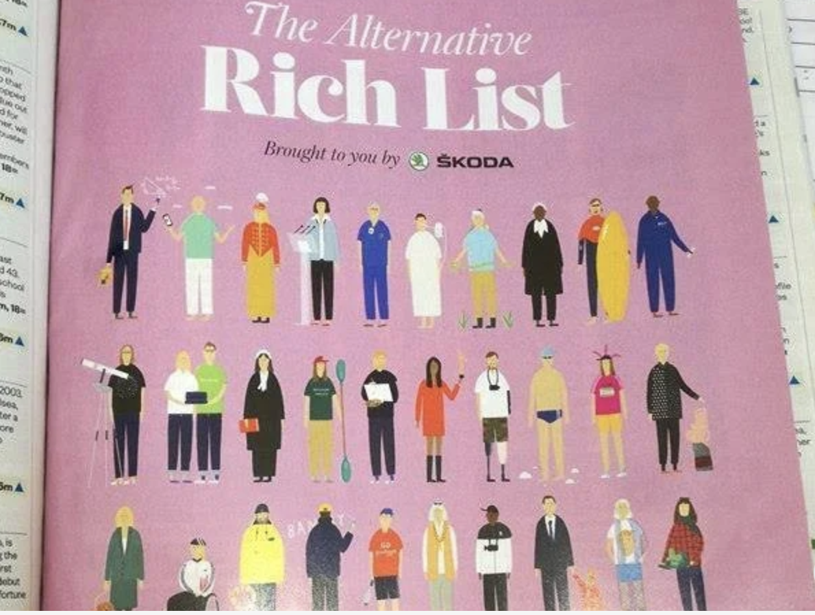 THE PAST TEN DAYS:  From The Rich List to The Scholarship.