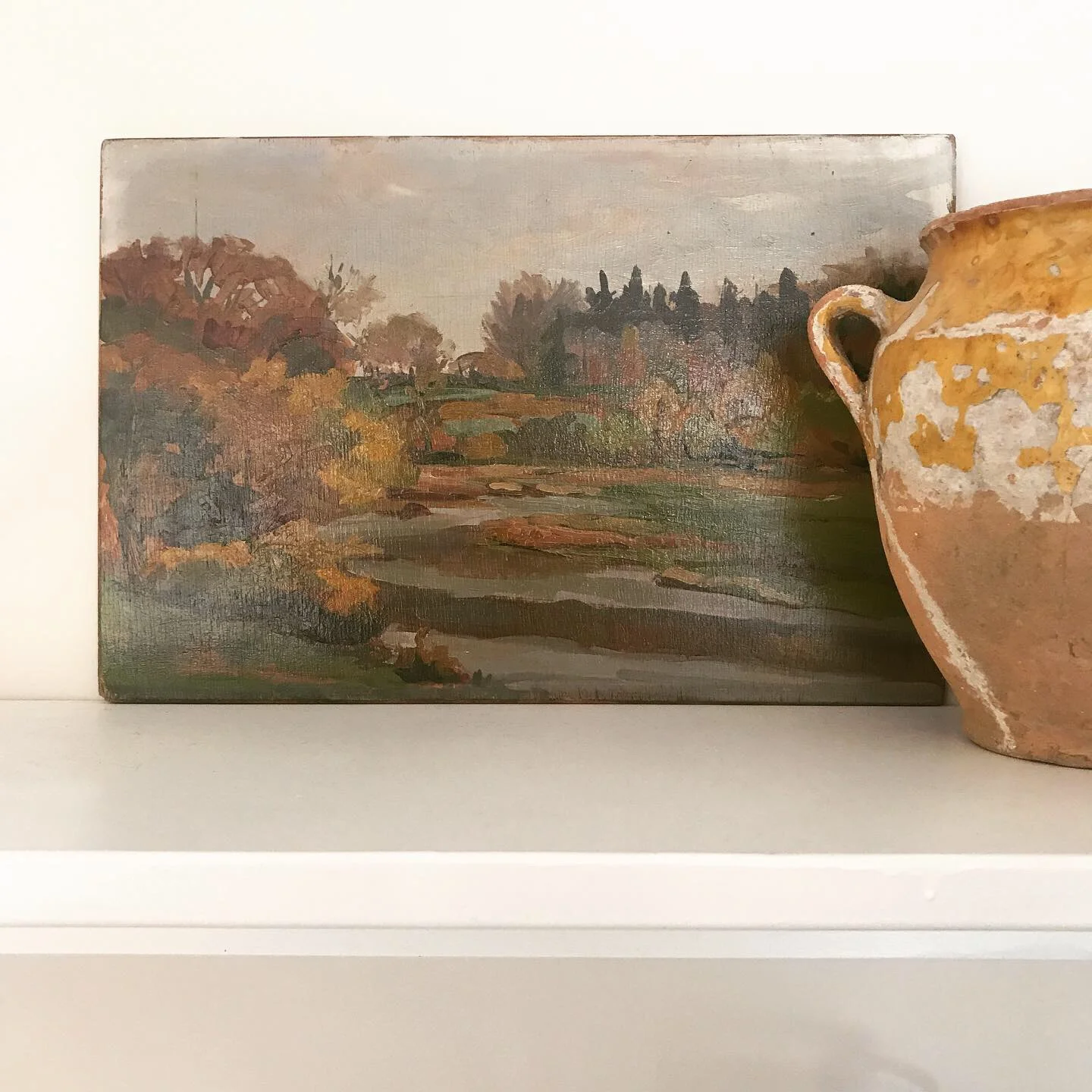 Medium Room vintage oil painting