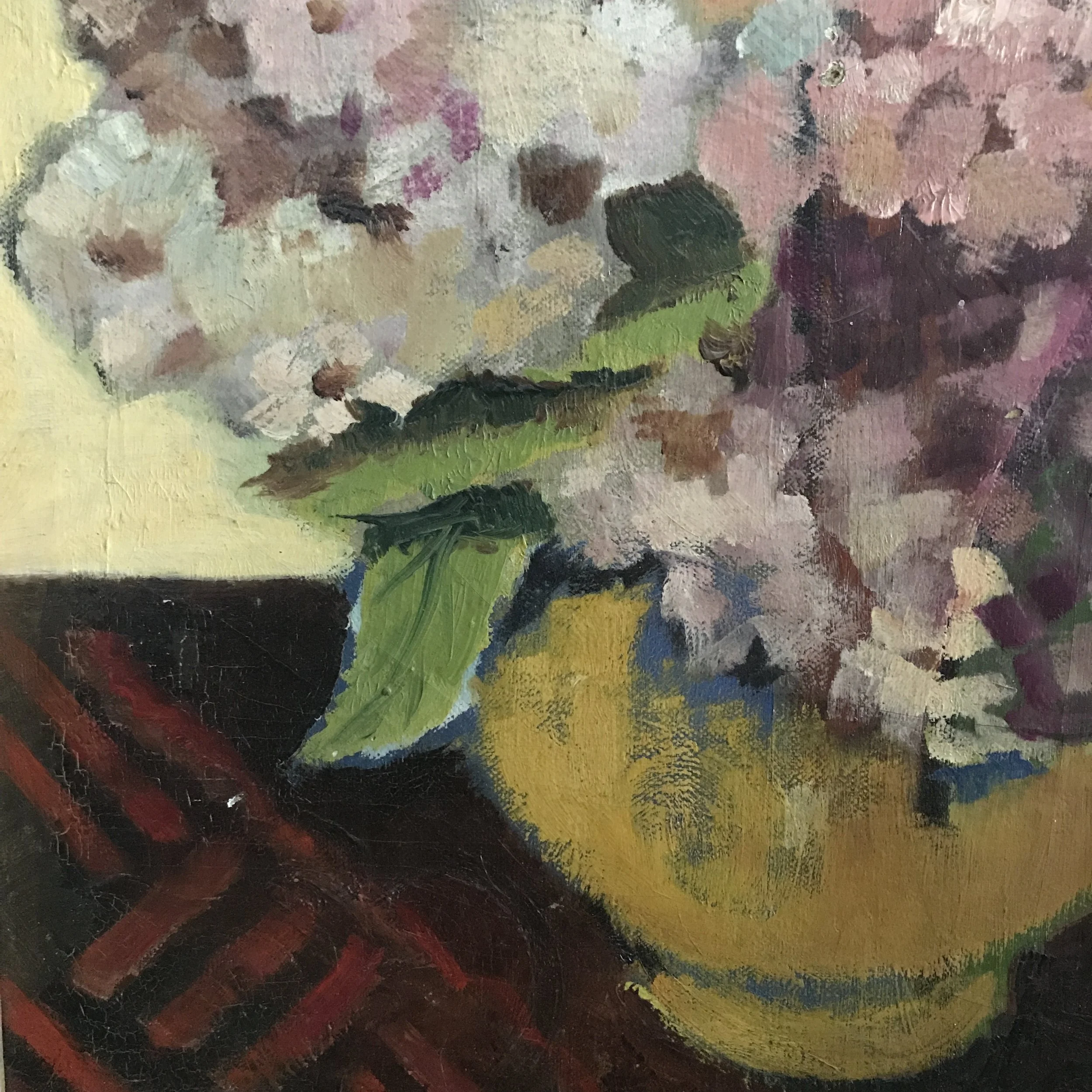 Vintage hydrangea painting