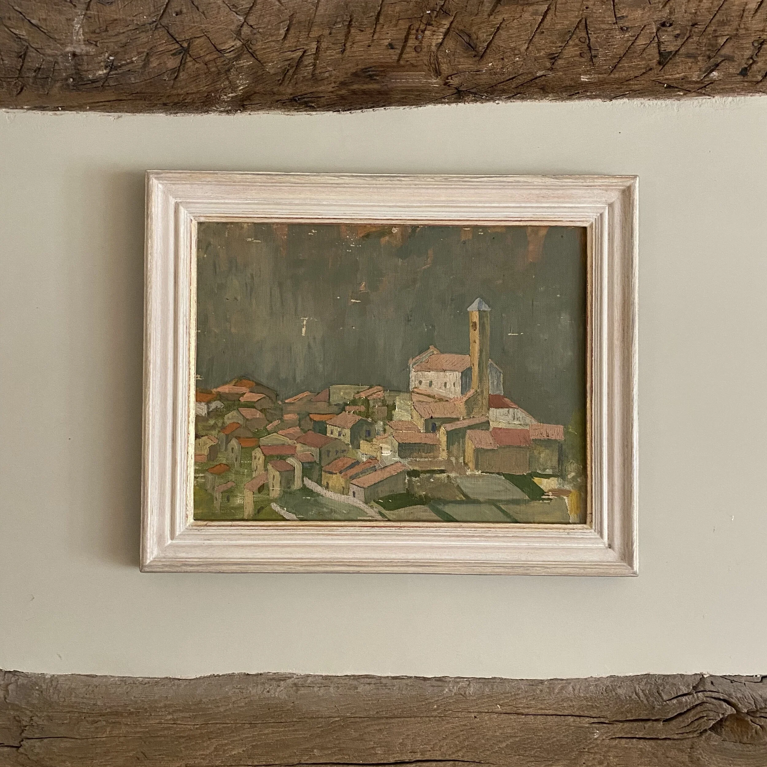 1940's French townscape painting