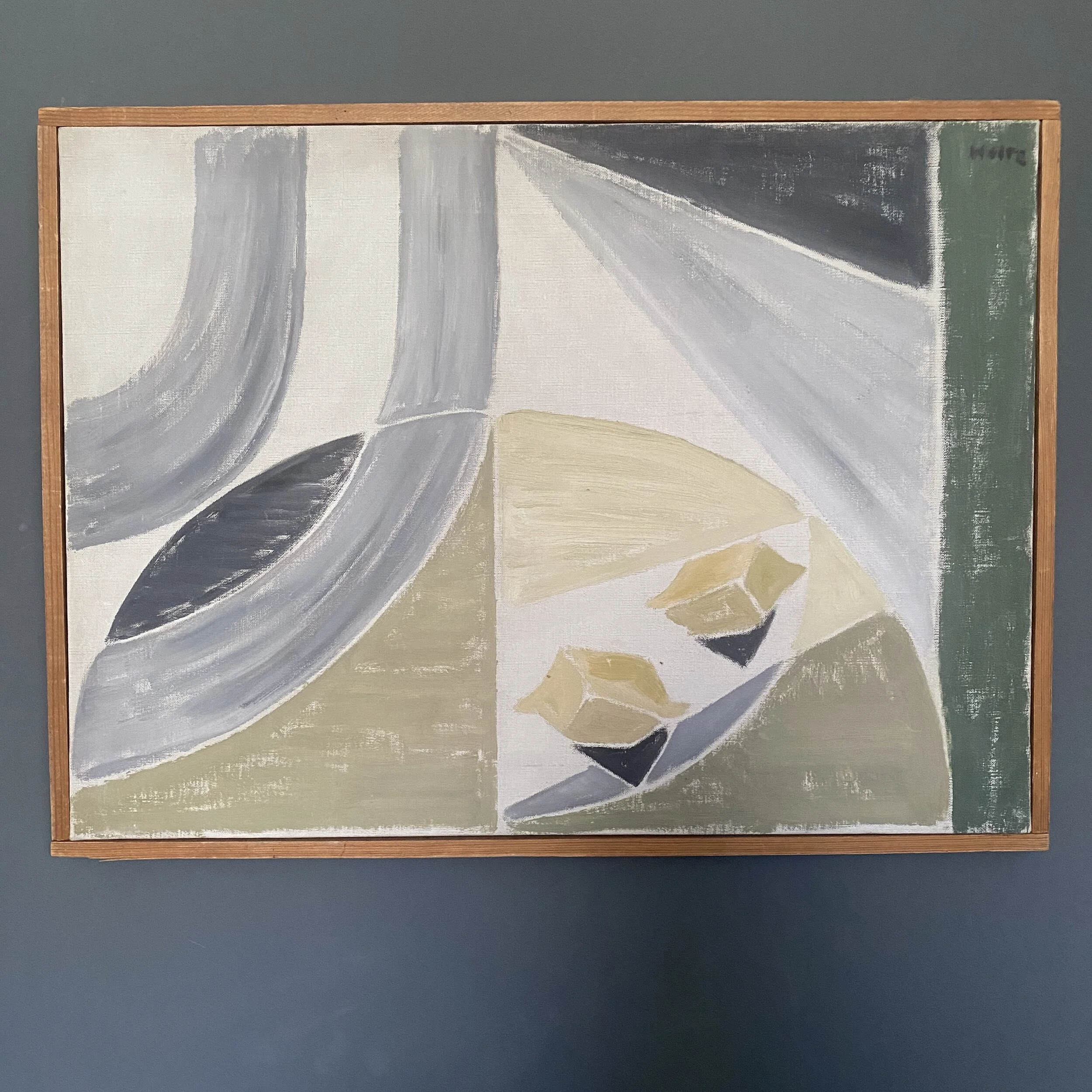 Abstract painting of two lemons