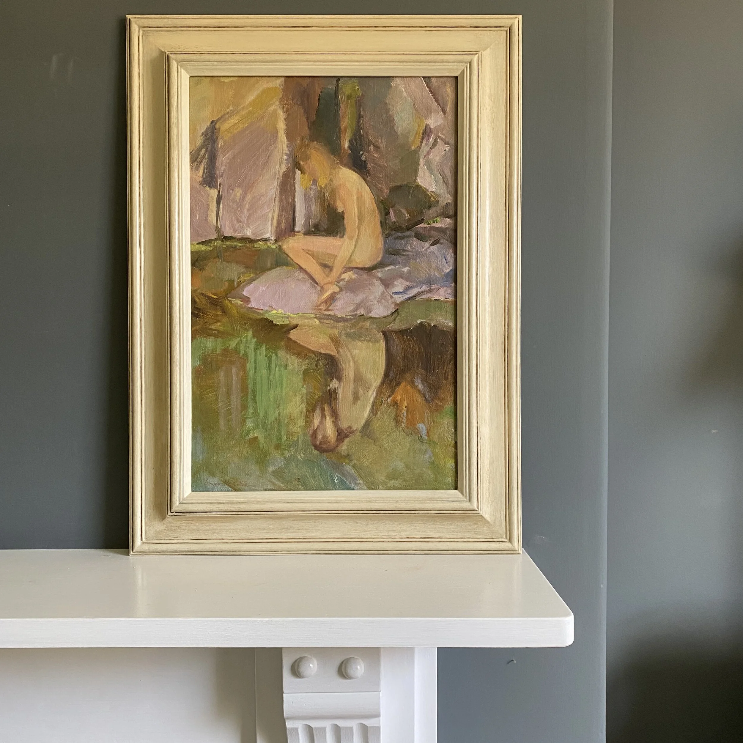 Woman at waters edge