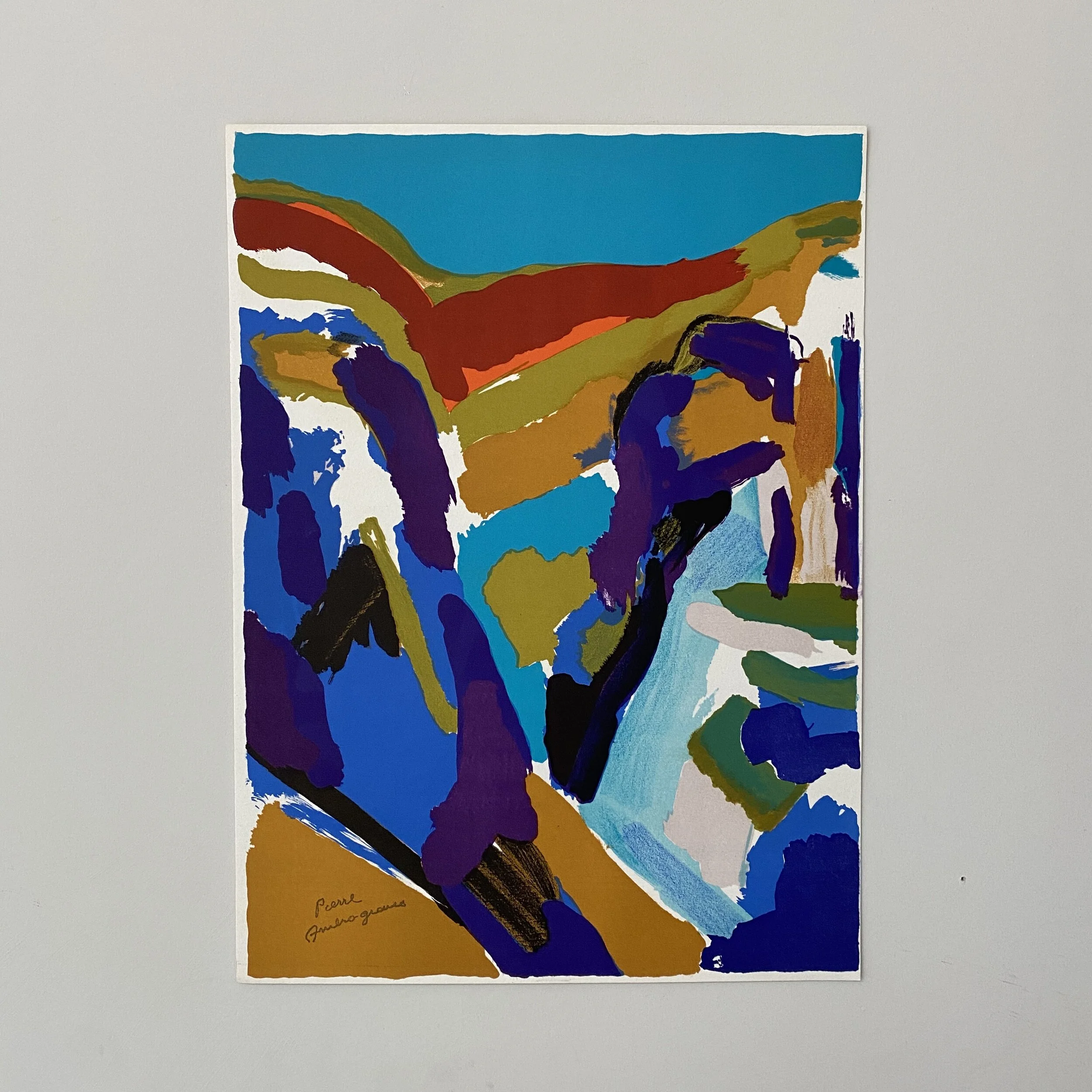 Colourful expressionist lithograph 2