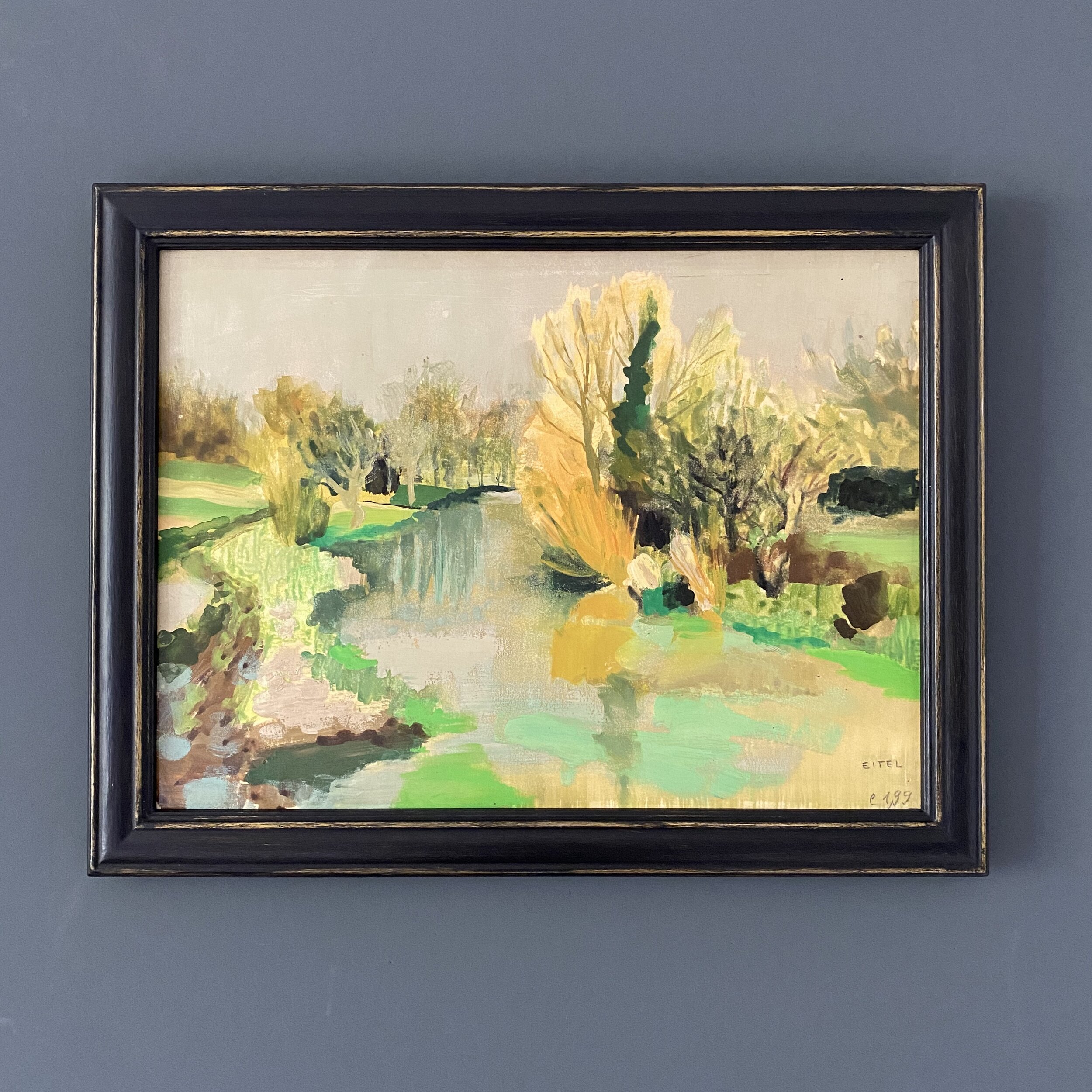 Luminous green landscape