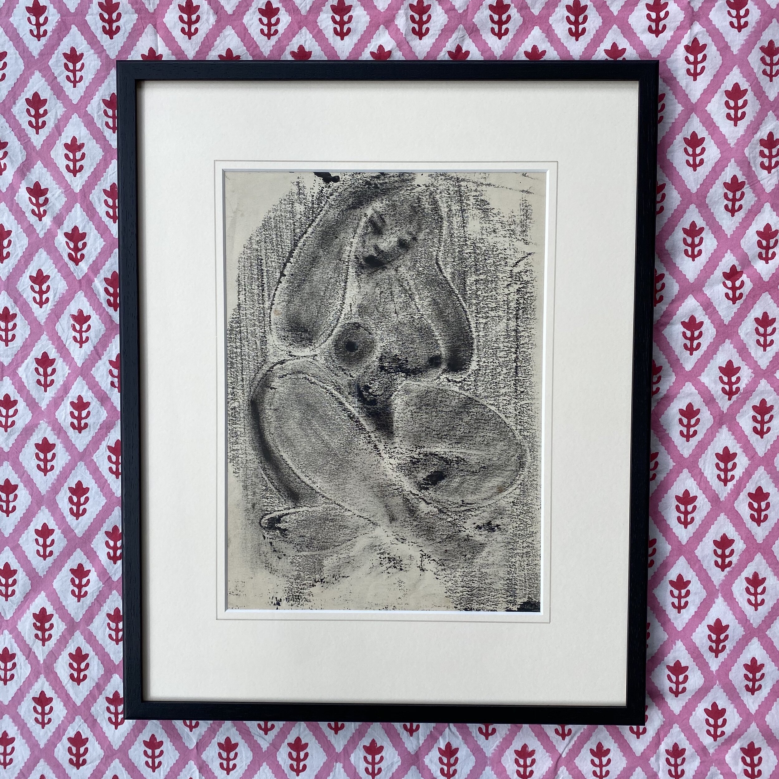 Study of a nude lady - monotype