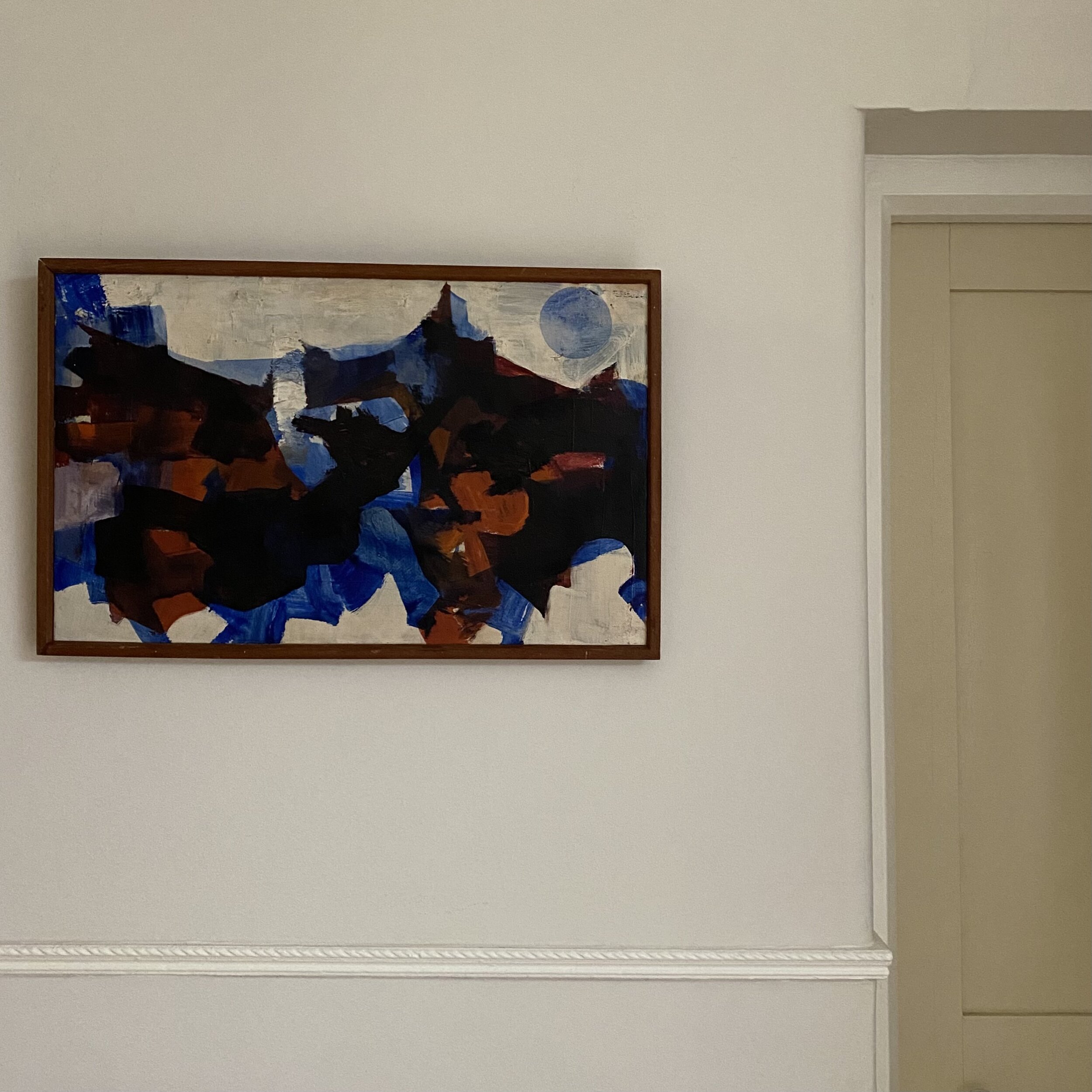 Moon landscape painting