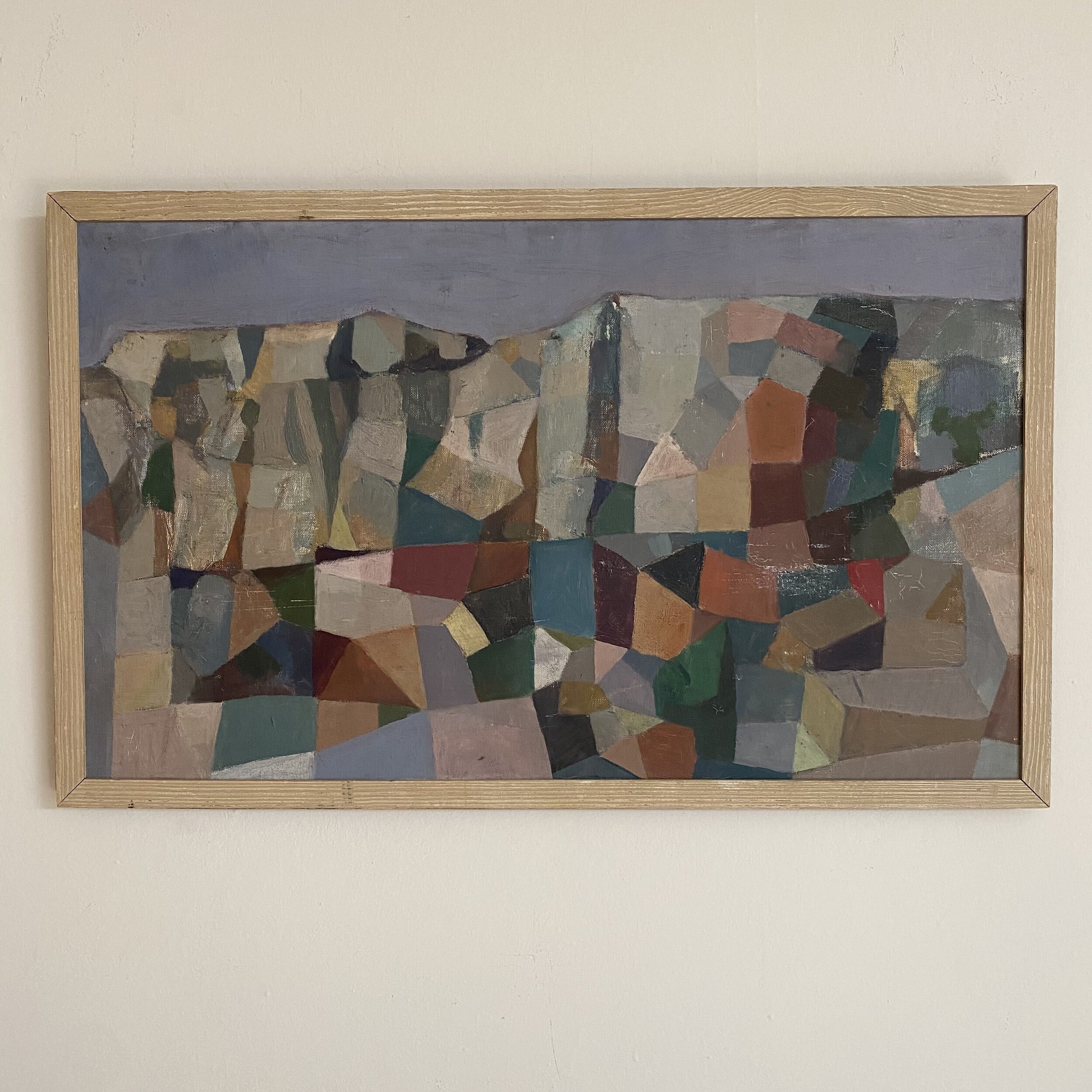 Cubist abstract landscape