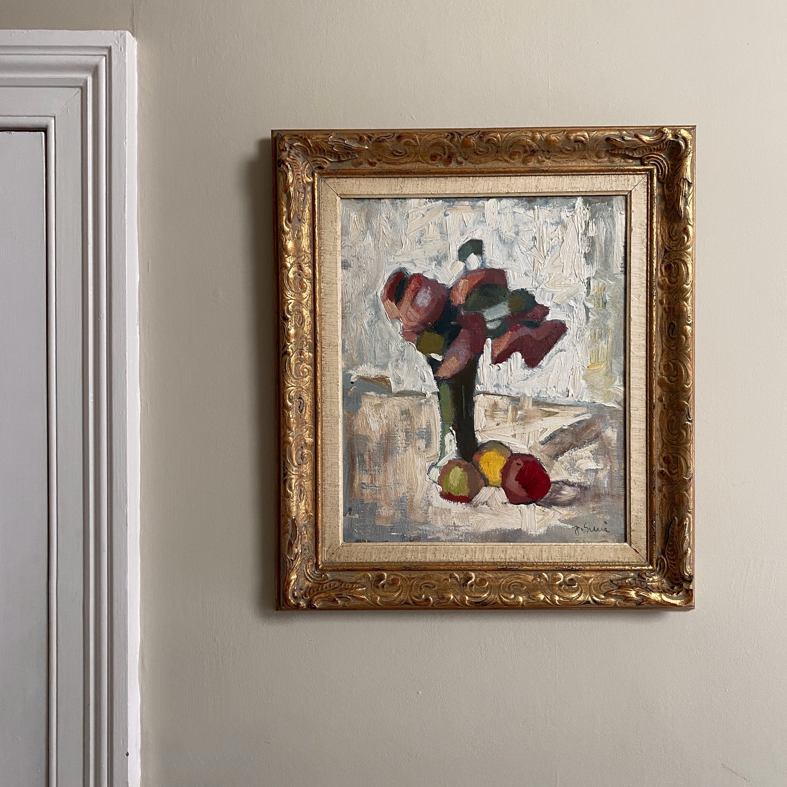 Flower and fruit still life