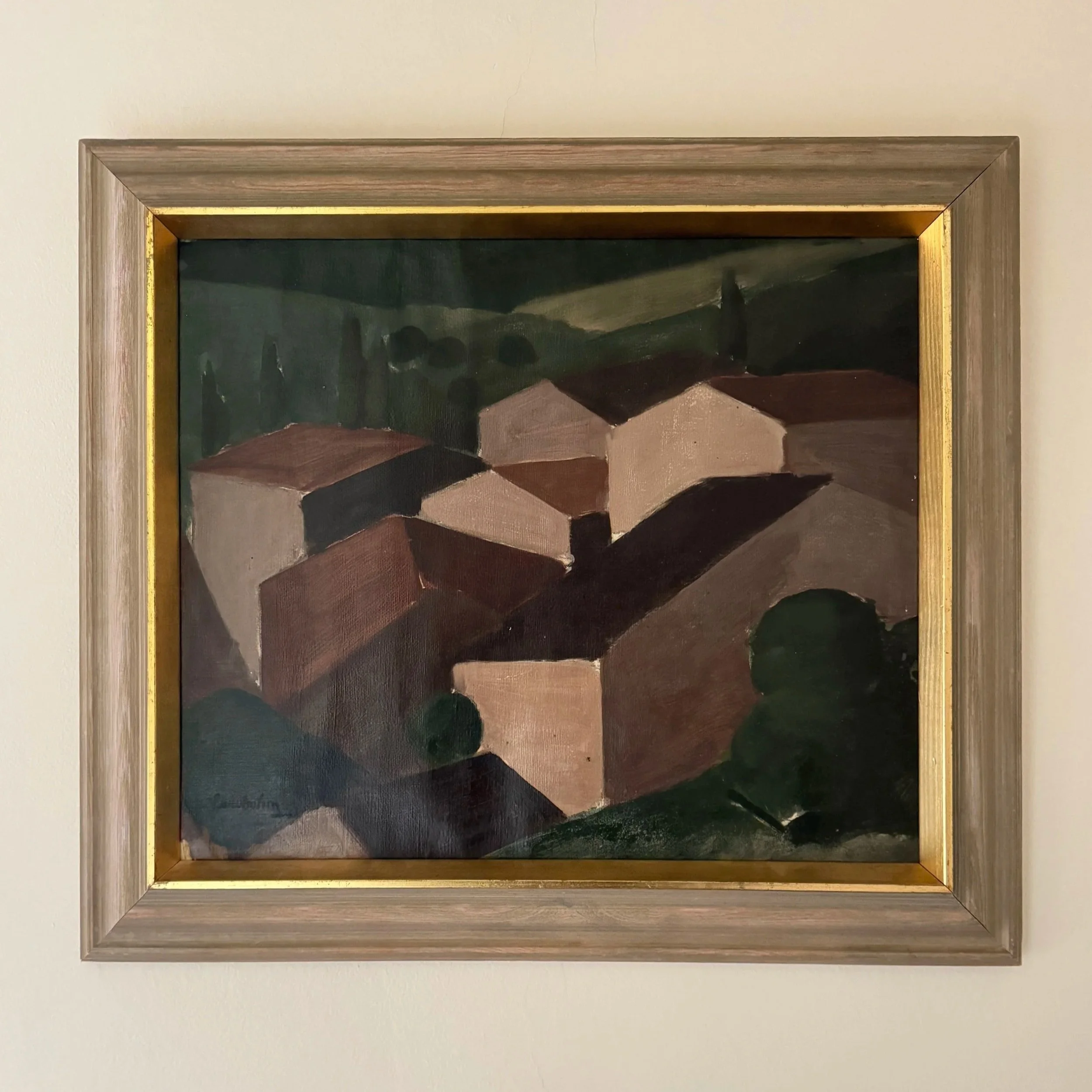 Landscape with rooftops