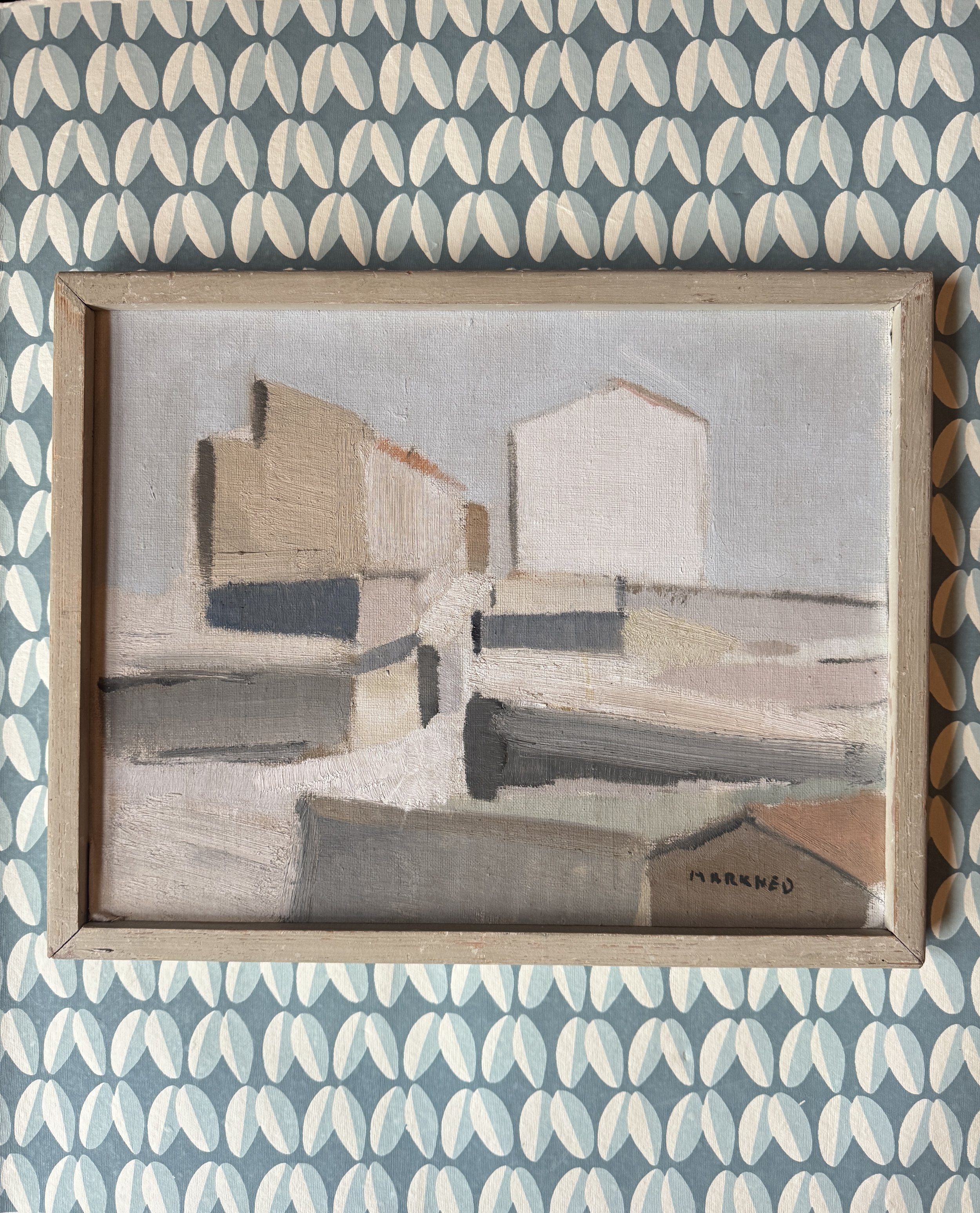 Landscape with buildings