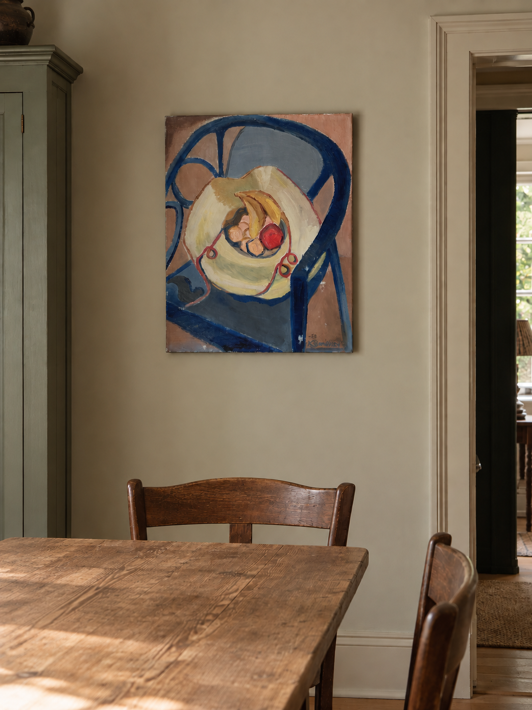 Fruit on a chair