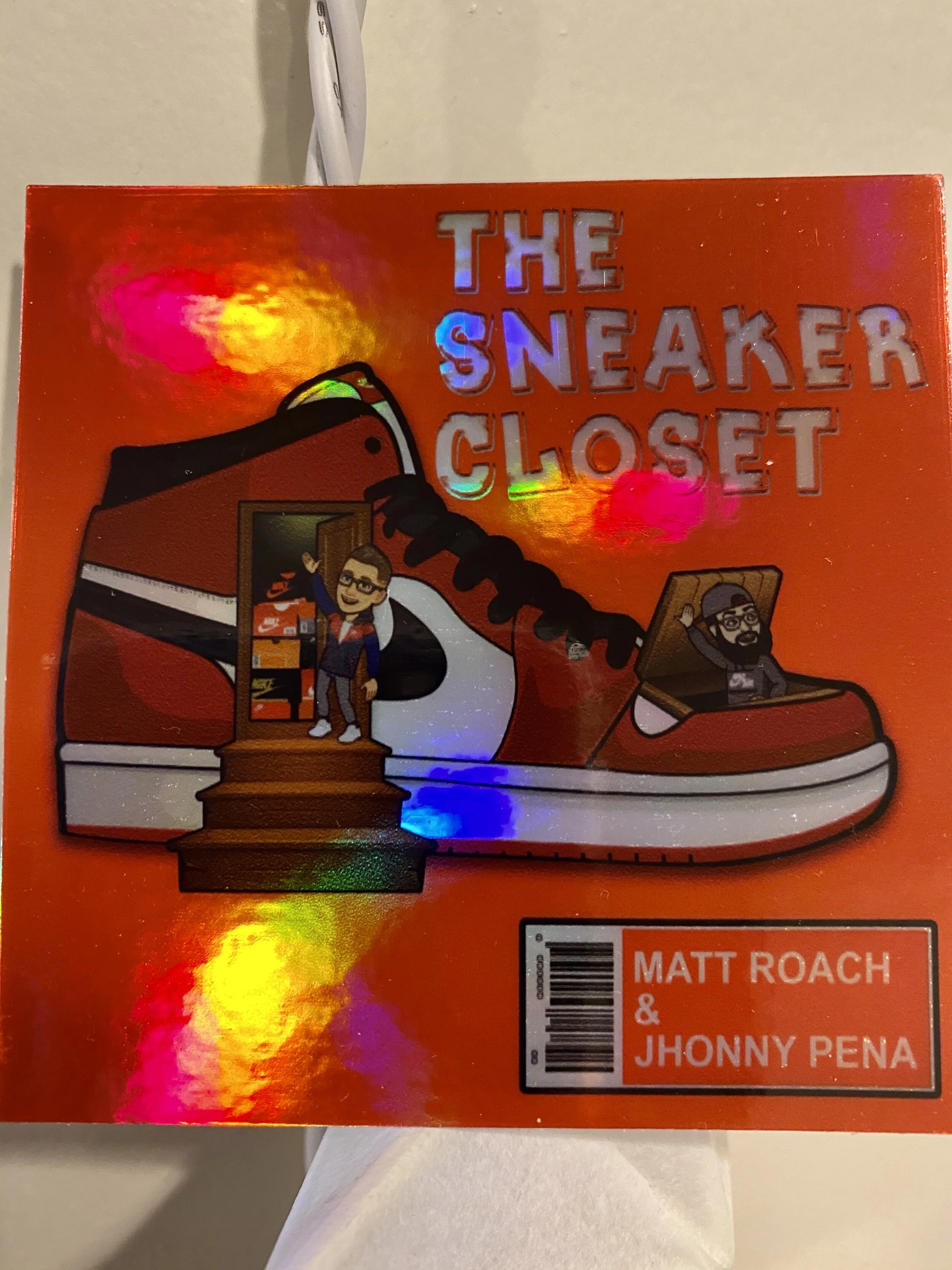 Holographic Sneaker Closet Sticker
