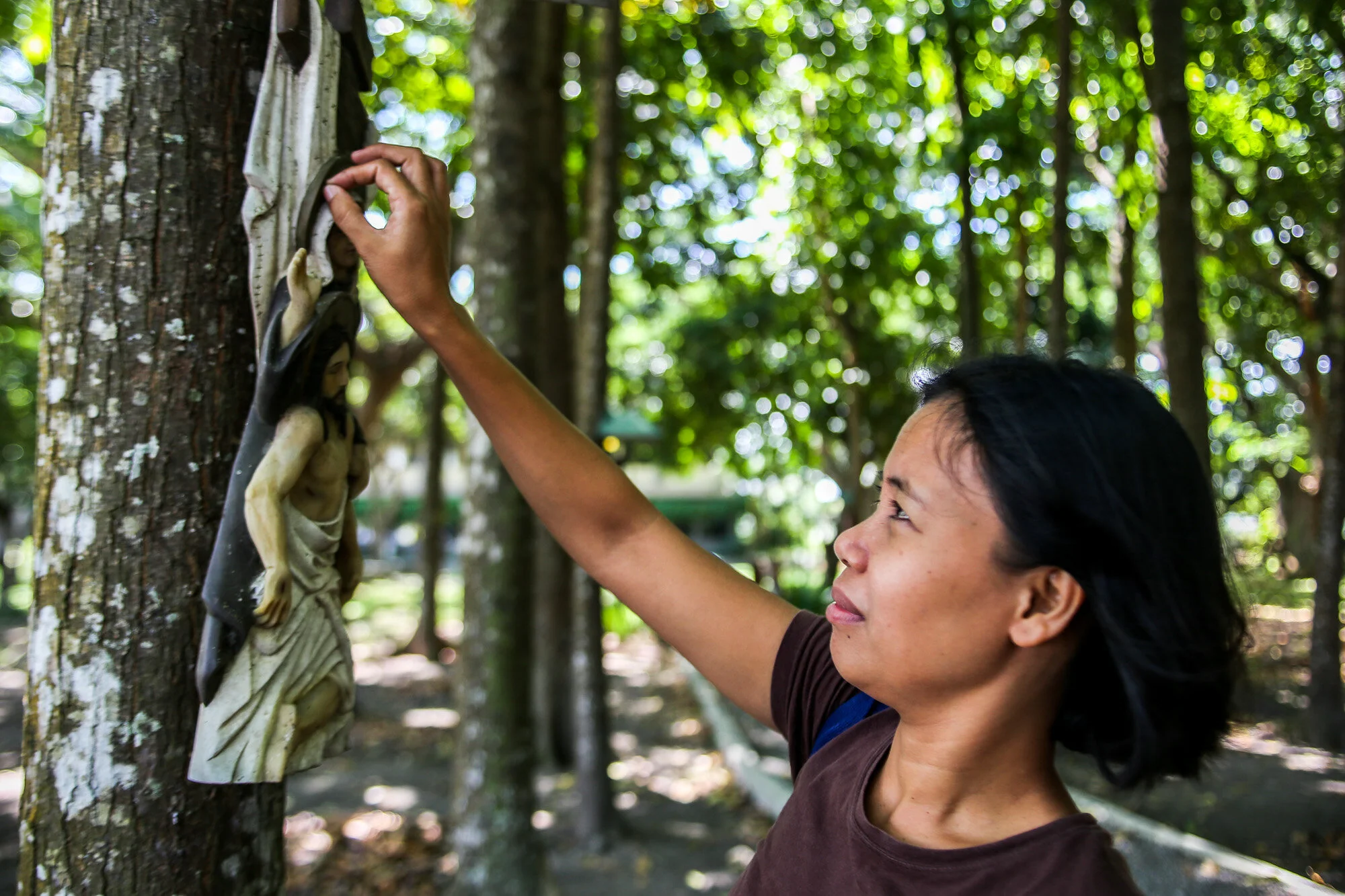 Zara Alvarez, a church worker from the province of Negros in the central Philippines. (Photo by Mark Saludes)