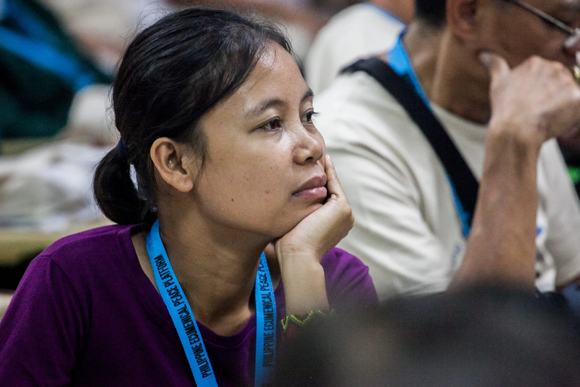 Zara Alvarez, a church worker from the province of Negros in the central Philippines. (Photo by Mark Saludes)