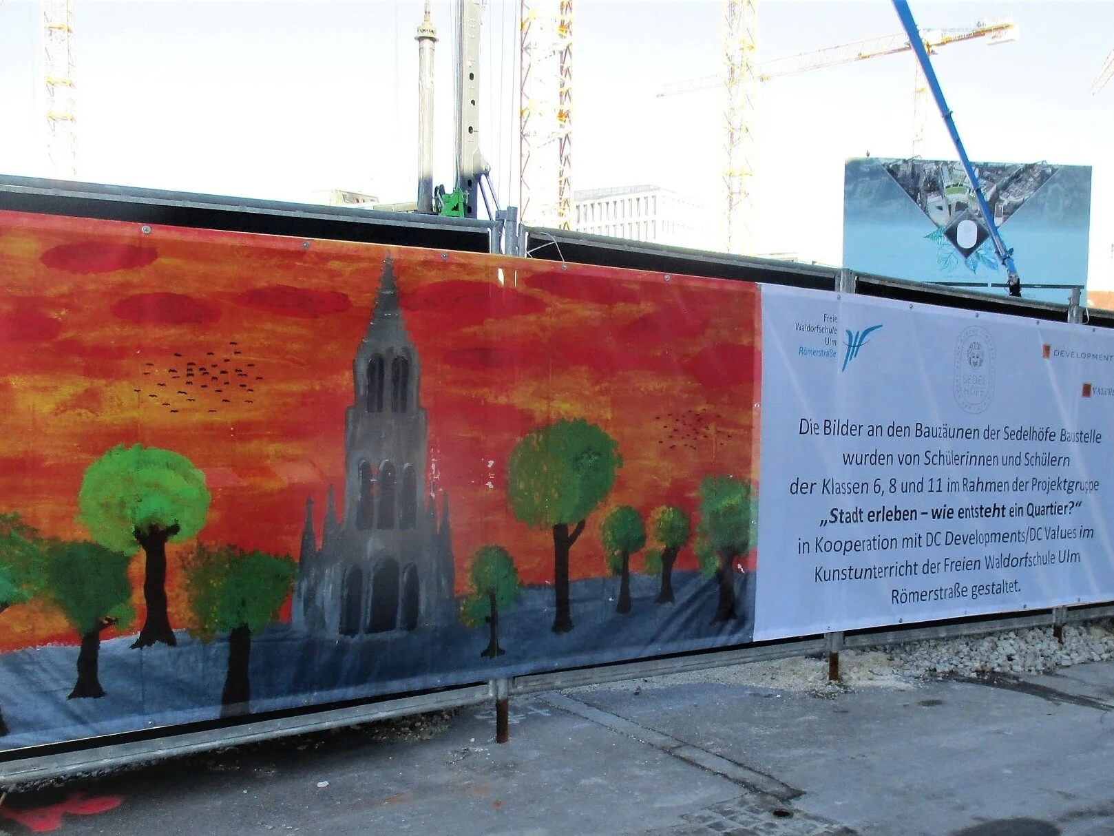 Der Bauzaun wird bunt