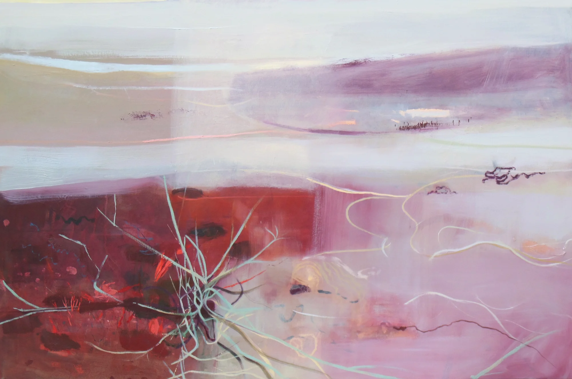 Estuary, Marram Grass and Montbresia