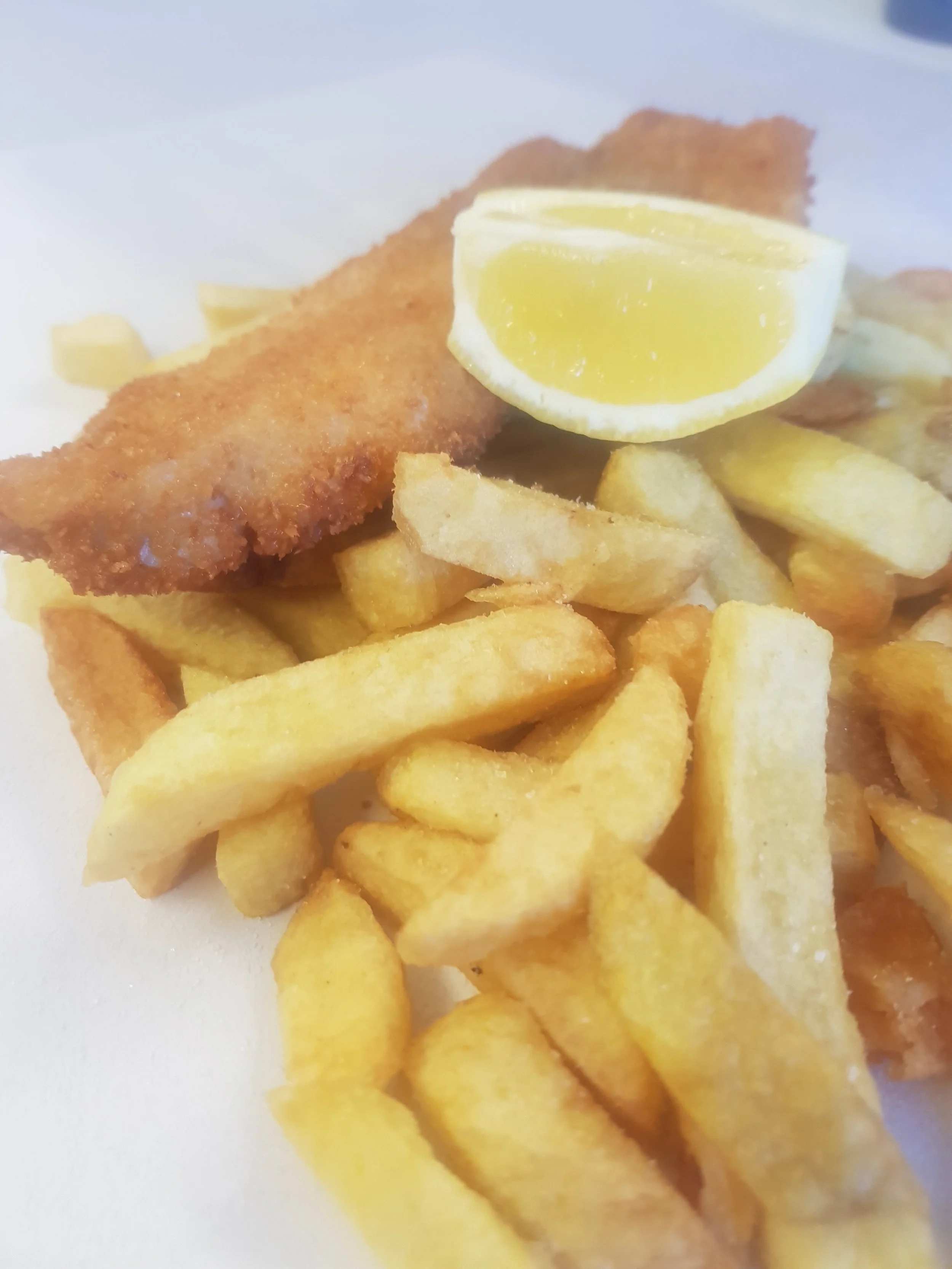Crumbed Tarakihi and Chips