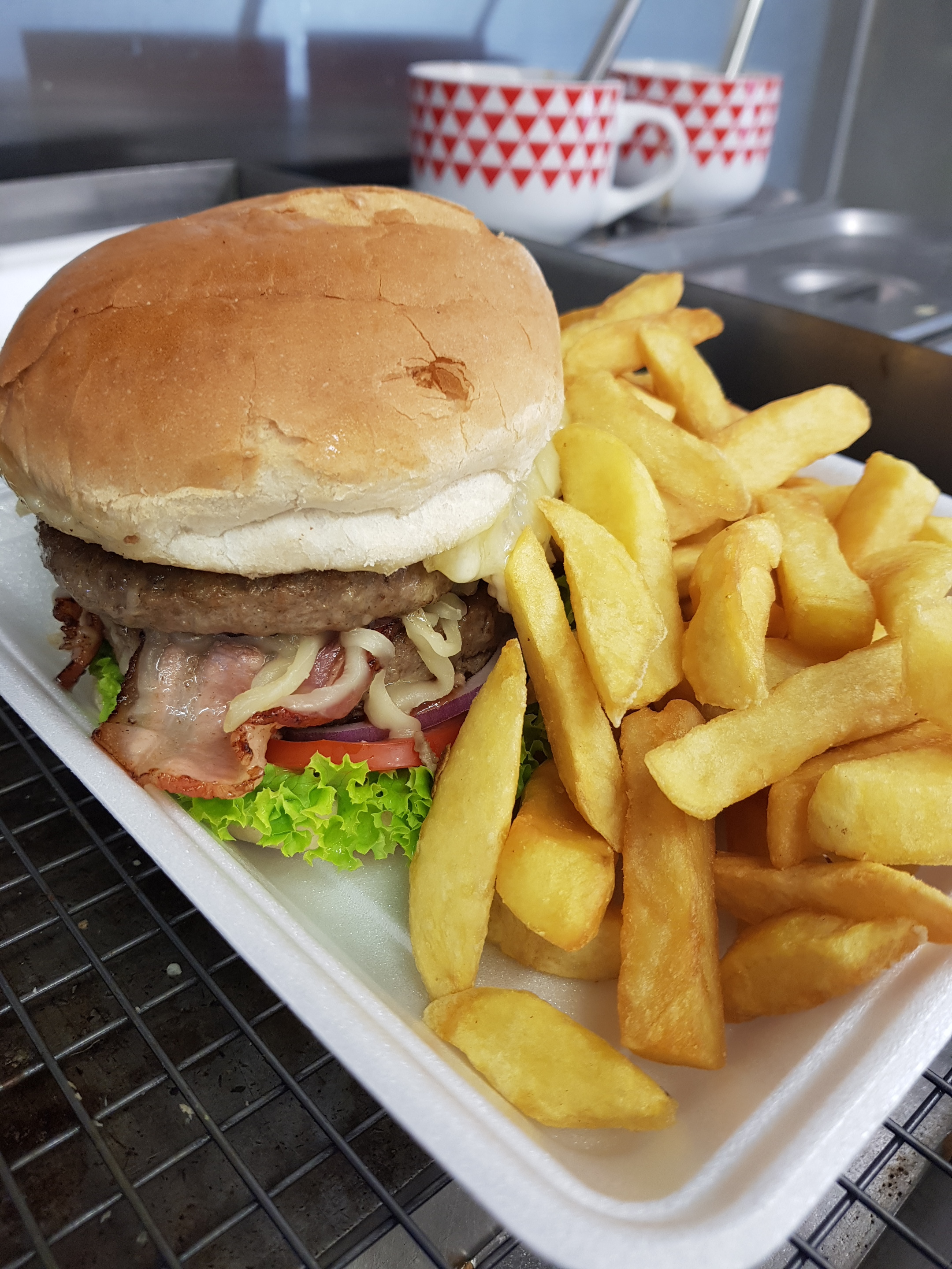 Burger and Chips