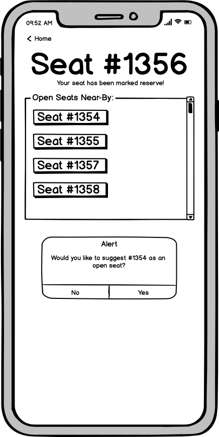 Seat Suggestion Page