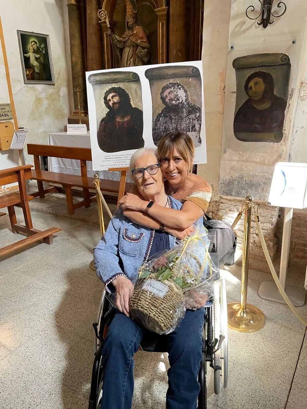 Cecilia con su sobrina Marisa