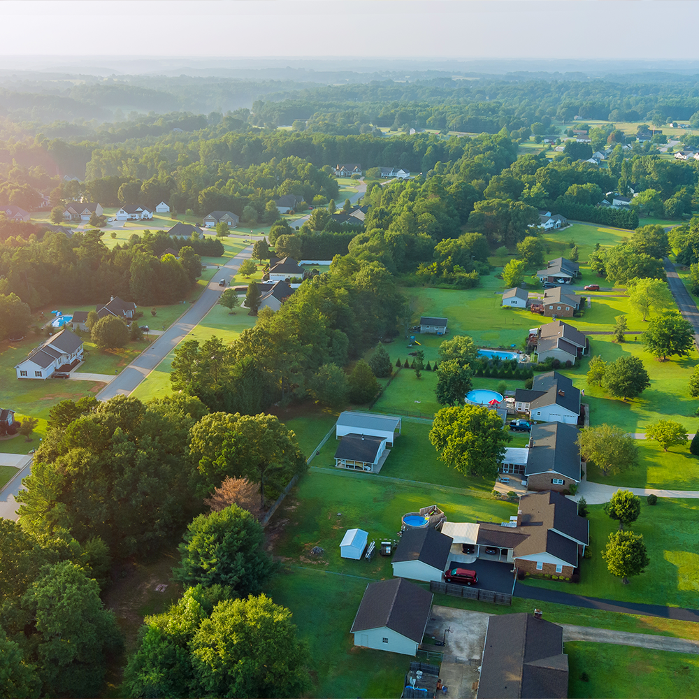 Aerial view of Boiling Springs