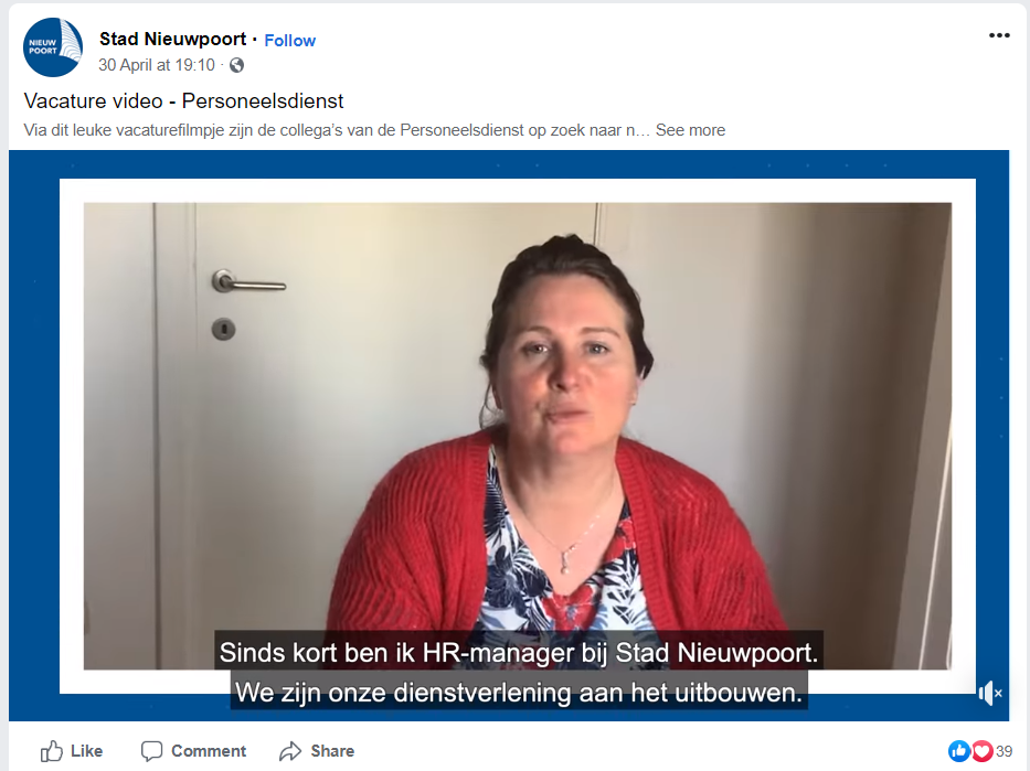 stadnieuwpoort - sociale media