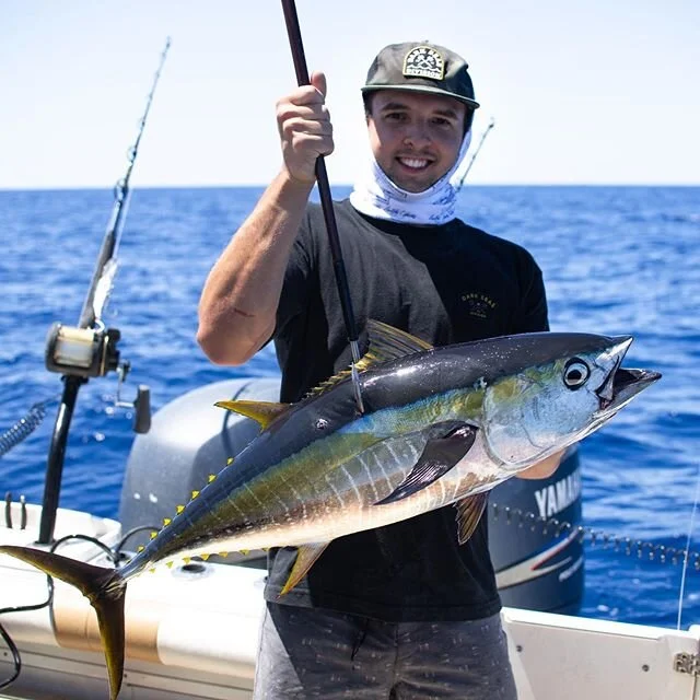 The hard work finally paid off! Made the early morning trek to chase the elusive Yellowfin with the crew and we found em! ⁣
⁣
Freezers are filled and the stoke is high, life is good! ⁣
⁣
📸: @jonweb ⁣
#darkseas #eastcoastdivision #nikon #d850 #fishin