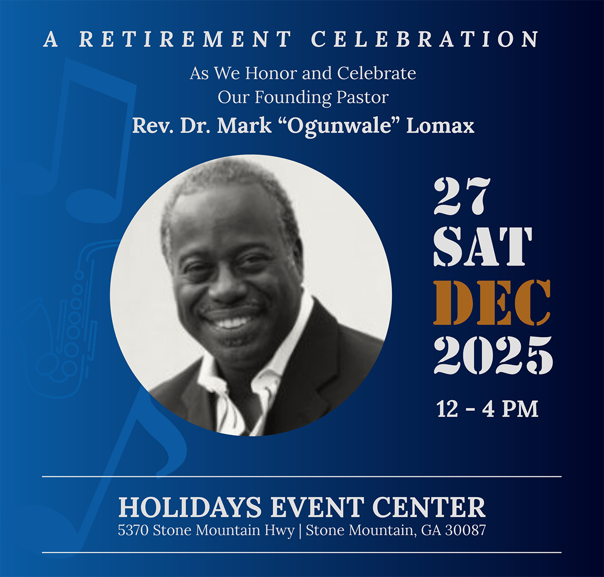 Retirement: Rev. Mark Lomax