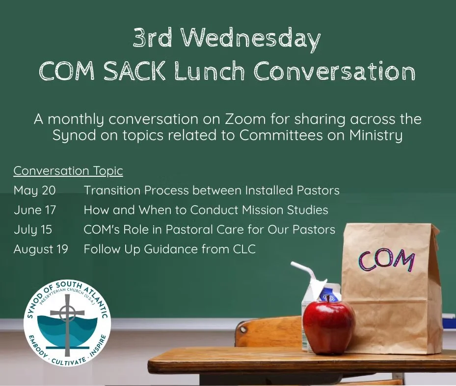3rd Wednesday Synod COM SACK Lunch Conversation