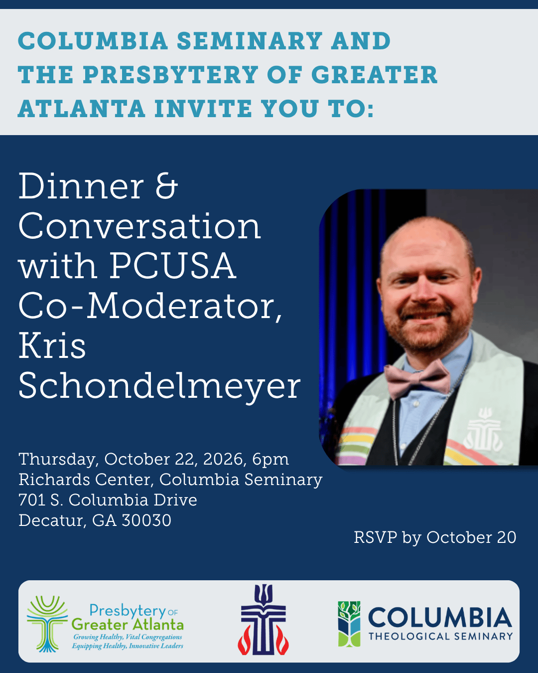 Dinner with PCUSA Co-Moderator Kris Schondelmeyer