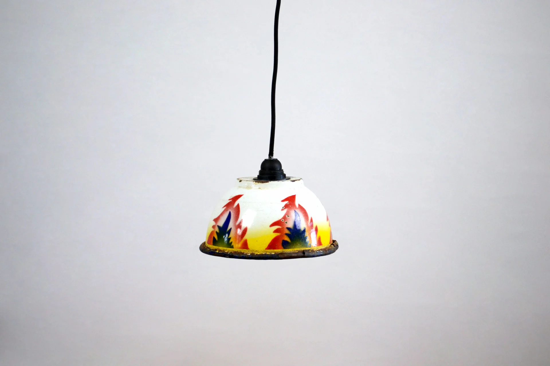 Emaille Lampe "Bird"