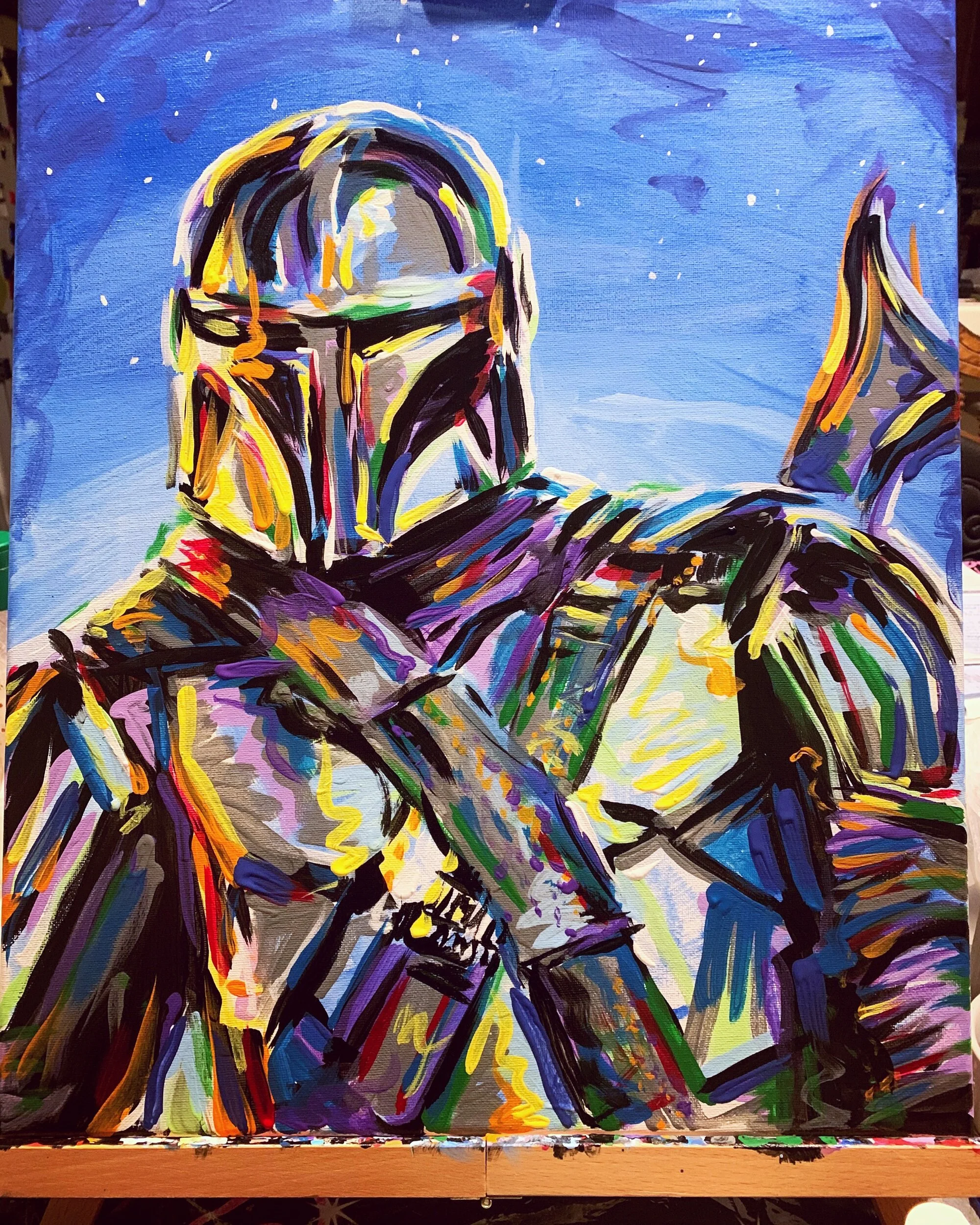 Fearless Mandalorian Painting