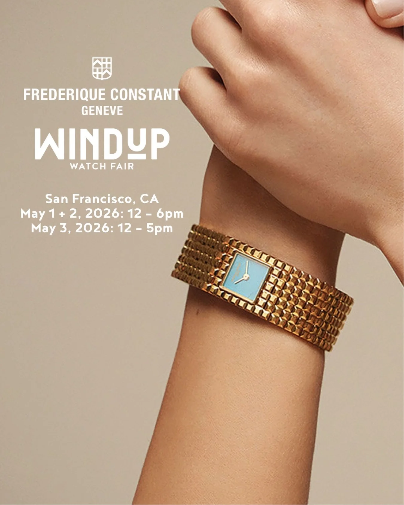 Elegance, reworked. Frederique Constant returns to Windup Watch Fair San Francisco as a Lead Sponsor with the Manchette&mdash;less a watch, more a gesture. Sculptural, restrained, and quietly bold, it&rsquo;s a reminder that great design doesn&rsquo;