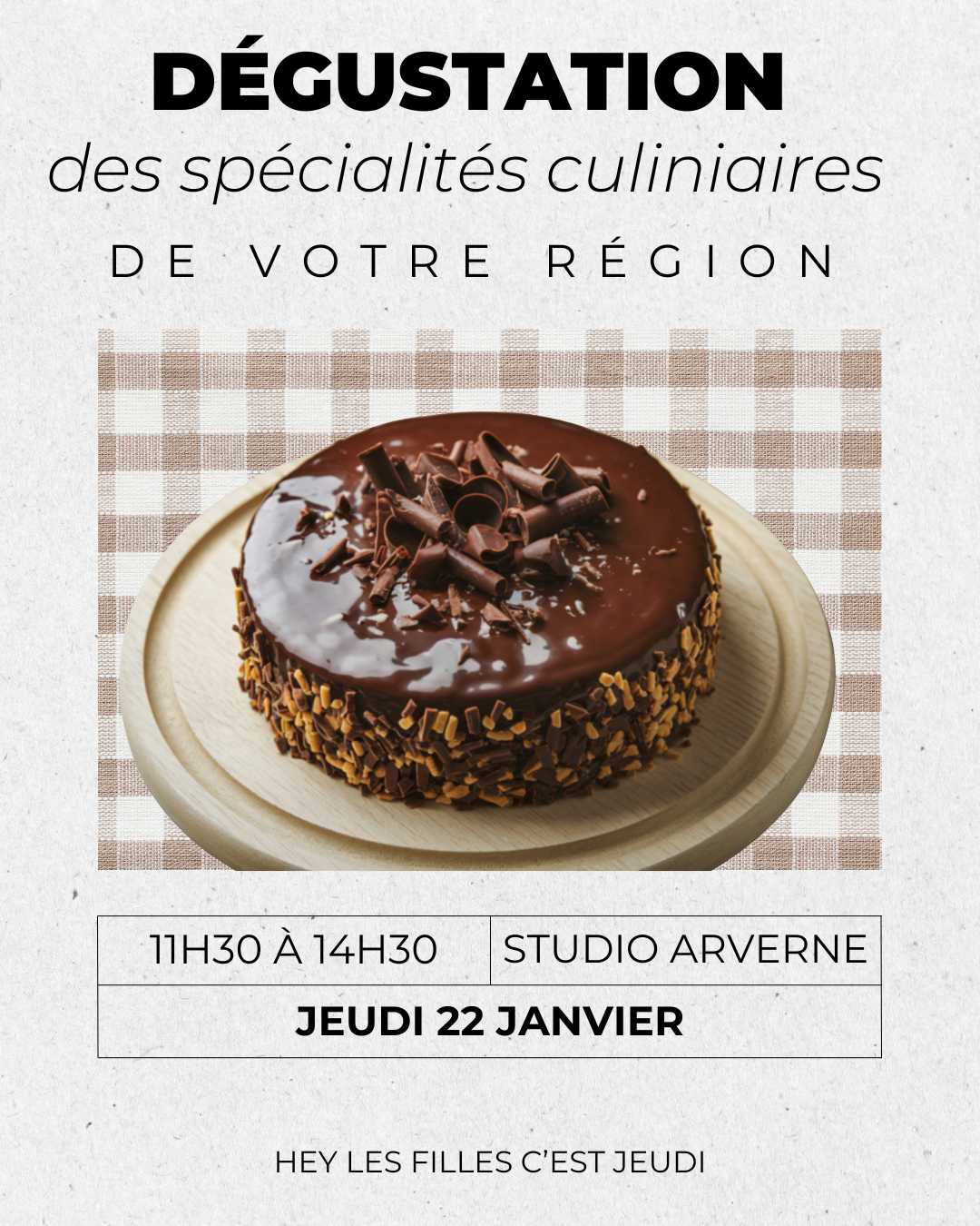 Dégustation des spécialités culinaires de vos régions